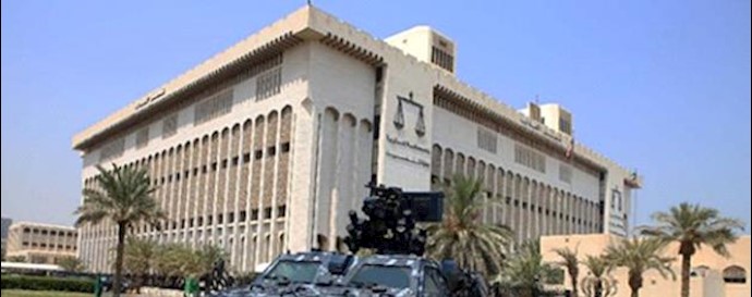  'A Kuwaiti Special Forces vehicle pictured outside the constitutional court in Kuwait City'