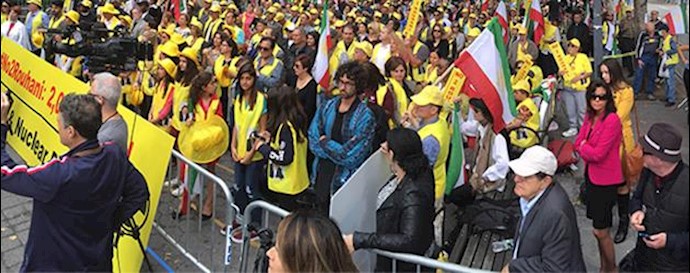 Thousands of Iranian-Americans, supporters rally near United Nations