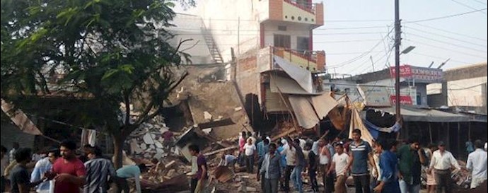 Dozens killed in India as building storing explosives blasts