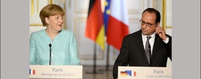 'German Chancellor Angela Merkel & French President François Hollande'