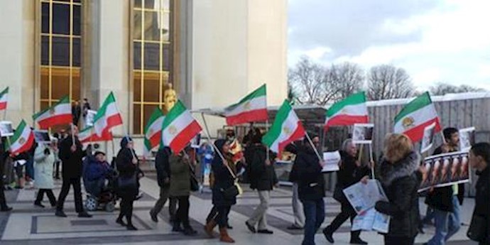 No to Rouhani – Iranians rally in Paris