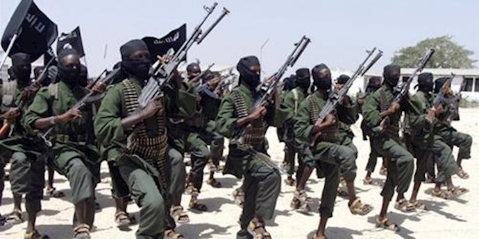 Armed men from al-Shabab group launch coordinated attacks on the base in the town of El-Ade.