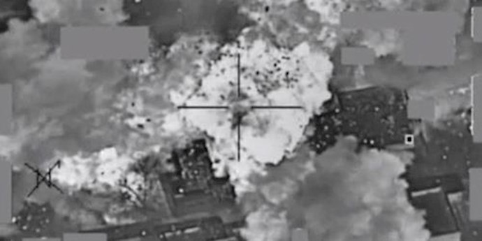  'The 47-second, black-and-white video begins with an overhead shot of the building in Mosul, an ISIS stronghold'