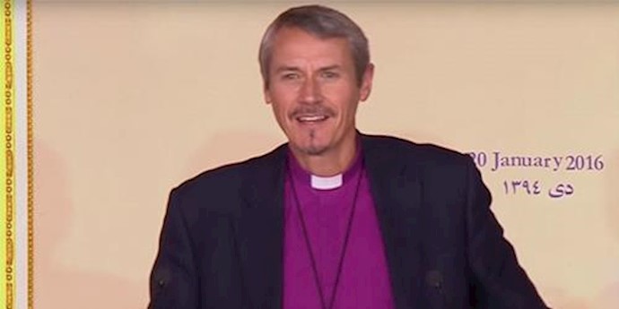 Right Reverend Adrian Newman the Bishop of Stepney spoke at the gathering in Auvers-sur-Oise