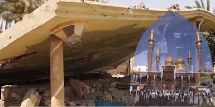  'Worshippers gather at a mosque in Iraq'