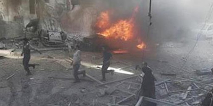 More than 39 people killed in air strike in a rebel-held town in Syria
