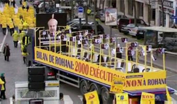 Updated on Iranian demonstration in in Paris condemning human rights violation, No to execution in Iran
