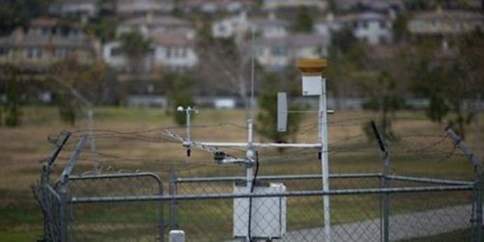  'A weather station in the San Fernando Valley region of Los Angeles, California'
