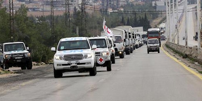 Aid convoy entered besieged Syrian town where thousands are trapped