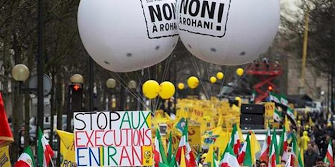 Daily Sabah: Thousands protest Rouhani’s visit to Paris despite France’s welcome