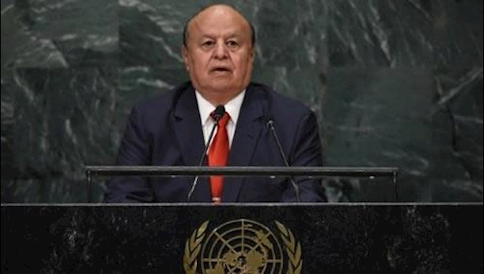 'Yemens President Abedrabbo Mansour Hadi pictured in September at the United Nations'