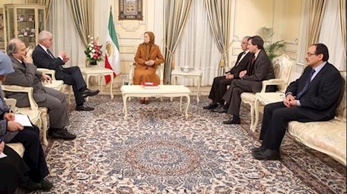  'The meeting of Maryam Rajavi and Austrian MEP, Heinz Becker in Paris '