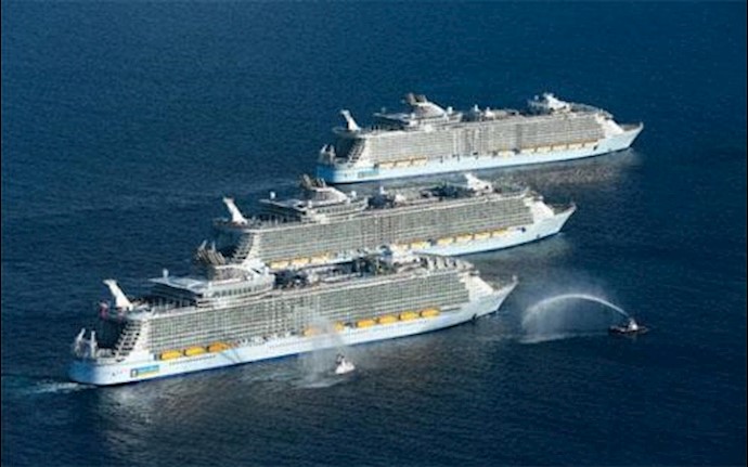 World’s three biggest-ever cruise ships ‘meet’ for the first time
