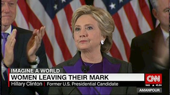  'Mrs. Clinton in her final speech to her campaign '