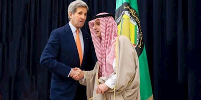  'Saudi Foreign Minister Adel al-Jubeir and US Secretary of State John Kerry'