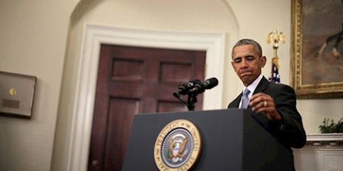  'President Barack Obama speaks in the Roosevelt Room at the White House on Feb. 23, 2016.'
