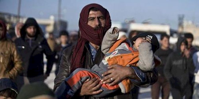 Syrians fleeing war-torn Aleppo