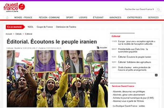 Editorial: hear the voice of Iranian people