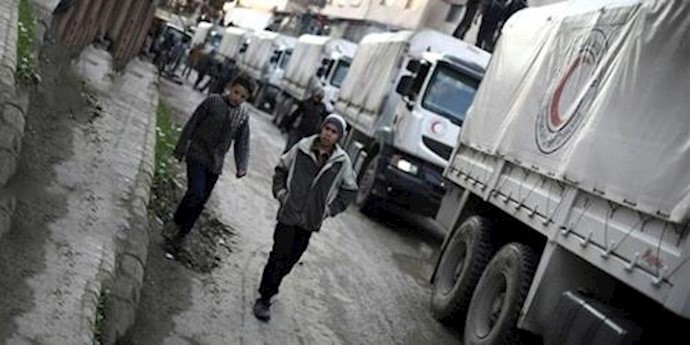 UN aid convoys head to two Syrian towns besieged by government forces