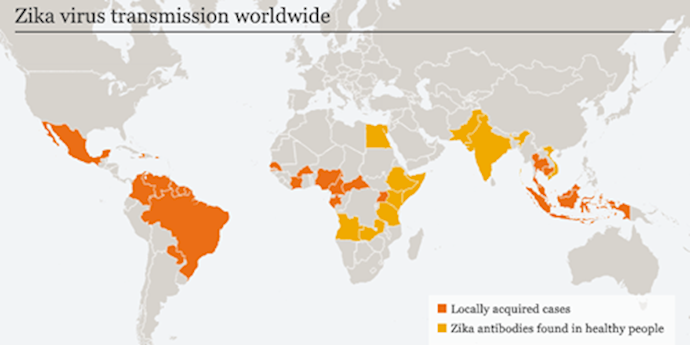 The World Health Organization declares Zika virus international emergency
