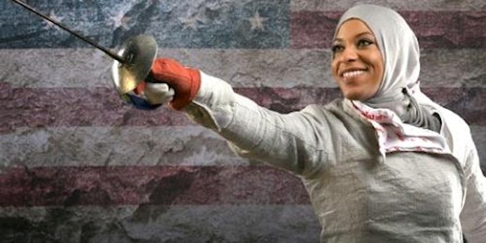  'Fencer Ibtihaj Muhammad will become the first American athlete to compete in the Olympics wearing a hijab'