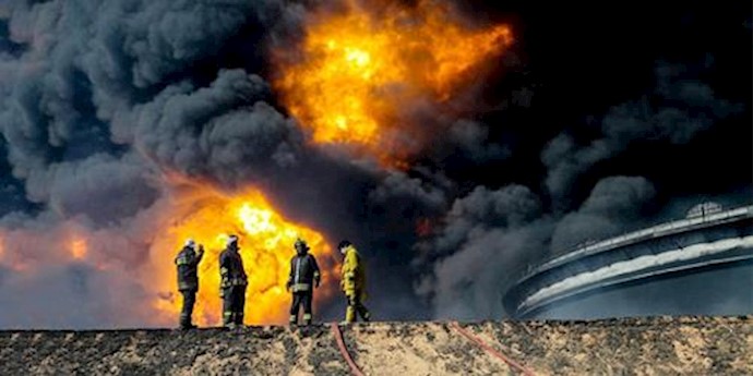  'No group immediately claimed the attack, but ISIS fighters have previously targeted against oil installations in Libya'