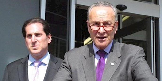  'U.S. Sen. Charles Schumerspeaks at a campaign event in Lawrence, N.Y., on Friday, March 11 .'