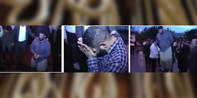 Iran: Public execution, the accused is dragged to the gallows on his knees