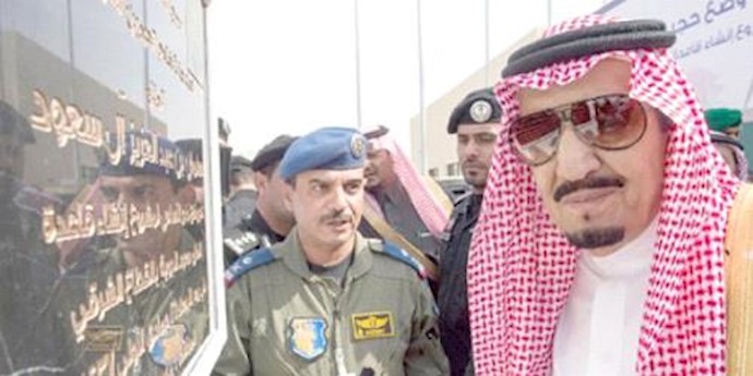 King Salman laid the foundation stone for a new Air Base in the eastern Saudi Arabia