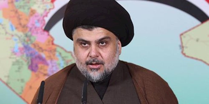  'Moqtada Sadr delivers a statement in Najaf, Iraq, in this February 13, 2016 file photo. '