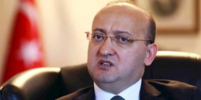  'Turkish Deputy Prime Minister Yalcin Akdogan speaks during an interview at his office at Cankaya in Ankara on March 1, 2016 '