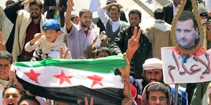 Anti-Assad protests erupted in rebel-held Syria