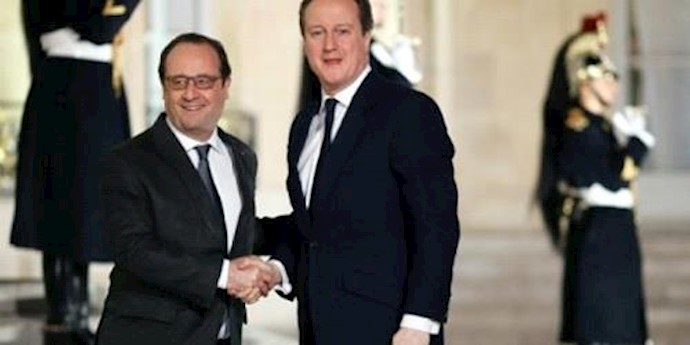 François Hollande and David Cameron meet in the French city of Amiens
