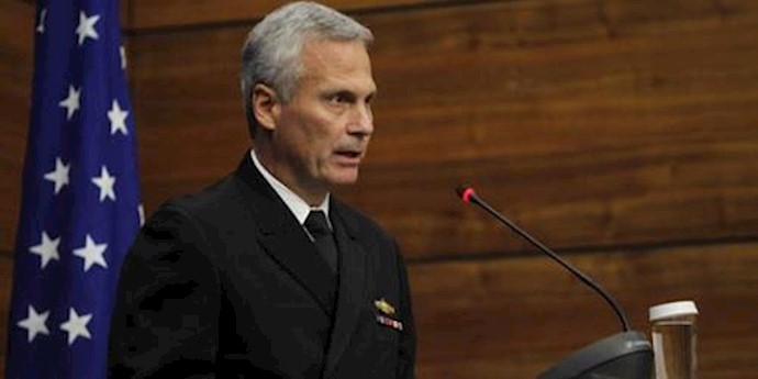  'Vice Admiral James Syring heads the  U.S. Missile Defense Agency, shown speaking in Bucharest, Dec. 18, 2015.'
