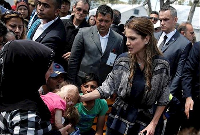 Jordan Queen Rania visits refugee camp in Lesbos calls for ’legal’ refugee path to Europe