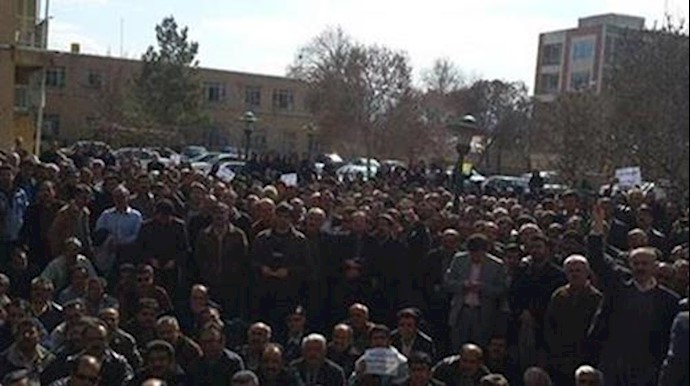  'Thousands demonstrated in Mashahd [file photo]'