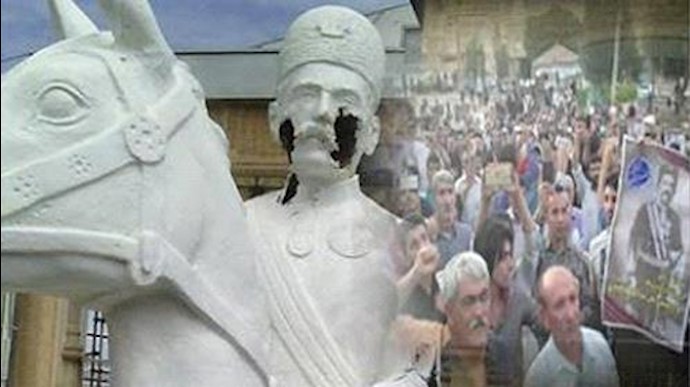 Iranian regime mobs vandalize historic art treasure in Central Iran