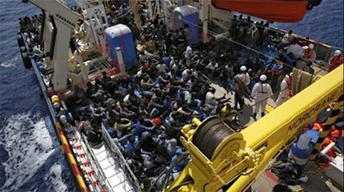  'The Italian navy and coastguard say they have rescued about 4,500 migrants from dozens of small boats in the Mediterranean'