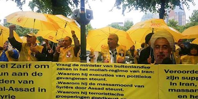 Iran: Protests against FM Javad Zarif’s visit to Europe continue as he leaves Paris