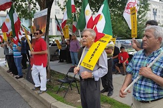 International campaign of Iranians condemning the missile attacks on Camp Liberty, Iraq