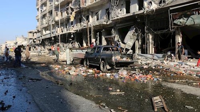 Two medics among 31 killed in air strikes on rebel-held Syria town