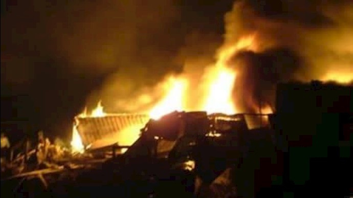  'Heavy Rocket attack on Iranian dissident Camp Liberty'