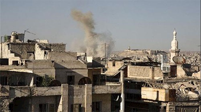  'Smoke billows following a reported air strike by pro-Syrian government forces in a rebel-held neighborhood of Aleppo on July 12, 2016'