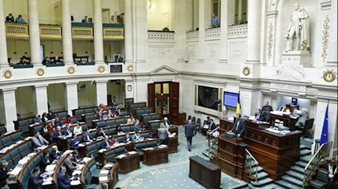  'Belgian Parliament in a session'