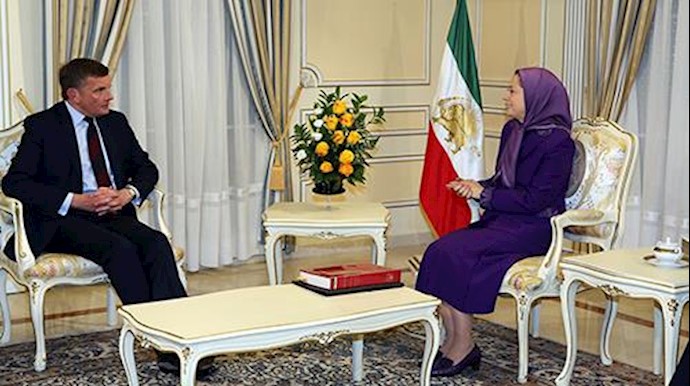 Maryam Rajavi meets Sir David Jones (MP from UK) In Auvers-Sur-Oise