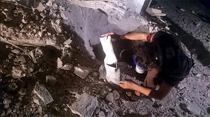 Rescuers say toxic gas dropped on Syrian town where Russian helicopter shot down