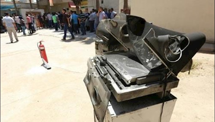  'Burnt incubators stand outside Yarmuk hospital in Baghdad on August 10, 2016 after a fire tore through the maternity ward, killing 13 infants'