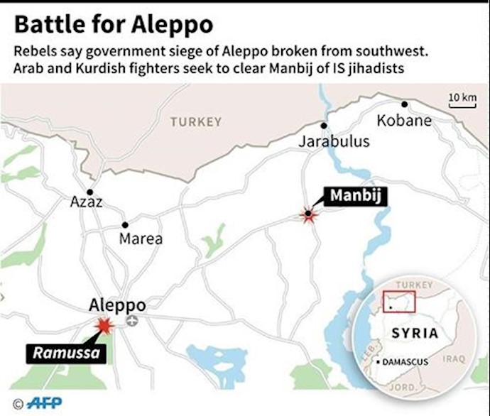 Fighting in Syria’s Aleppo after siege broken: monitor