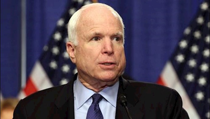  'Senator John McCain says that the safe resettlement is a vital step in countering the Iranian regime’s malign influence in the region'