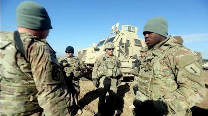  'US soldiers in Basmaya base, southeast of Baghdad, Iraq, on January 26, 2016'